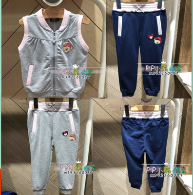 春季款女童装马甲PCVM83841两色运动裤子PCTM83842M