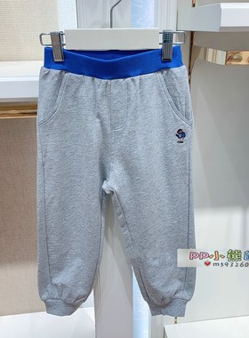 夏季小熊童装韩版男童薄款松紧腰休闲运动裤TKTM222301K