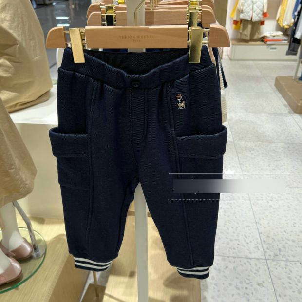 小熊童装长裤休闲加绒裤子