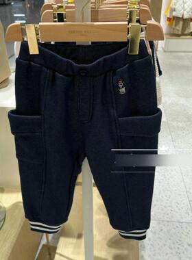 秋冬季男童加绒休闲裤婴童宝宝束脚裤子T0TM224T01K SRTM224T01K