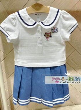 2025夏装女童海军领洋气学院风连衣裙PCOMB2641Q OMB2641Q