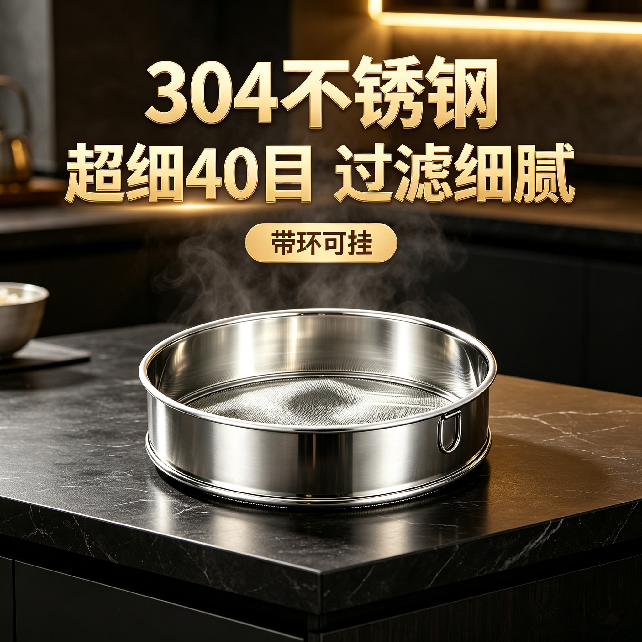304不锈钢面粉筛细漏网家用筛网过滤网筛虫子面罗箩锣筛面粉筛子