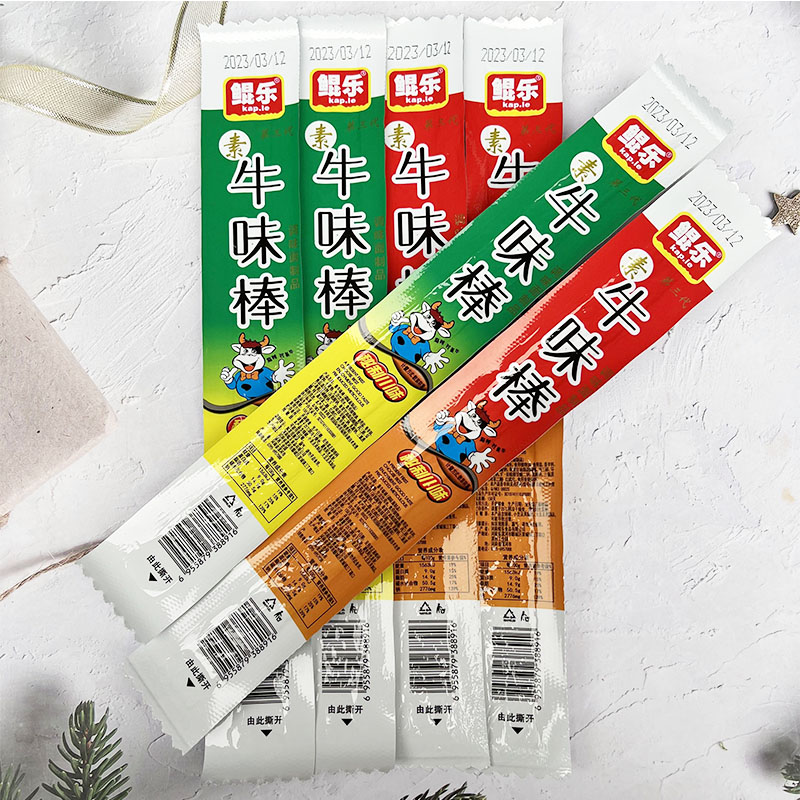 鲲乐素牛味棒辣条素牛肉板筋8090后童年怀旧办公室校园休闲零食小