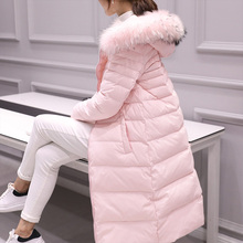 外套 大码 修身 冬装 2018秋冬新款 KKSO羽绒服女过膝中长款 大毛领韩版