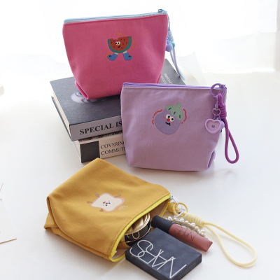 韩版学生小清新化妆包卫生巾收纳包2025年新款拉链单层大容量包