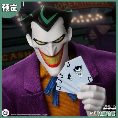 预定金 Mezco ONE:12 DC动画版 小丑 1/12 布衣 6寸可动人偶 0811