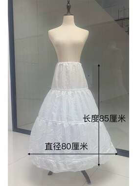 儿童礼服公主裙演出服85裙撑表演洛丽塔裙撑蓬蓬裙效果长裙短裙裙