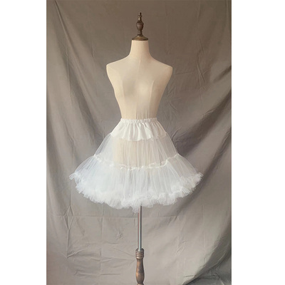 lolita裙撑37厘米鱼骨裙撑微暴力软纱日常衬裙洛丽塔卡门内衬