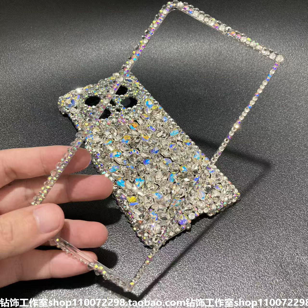 适用于华为mateEx6x7折叠屏手机壳X5精孔全包X3荣耀MagicVSV2镶水钻满钻高级感高档轻奢亮晶晶好看闪闪v6