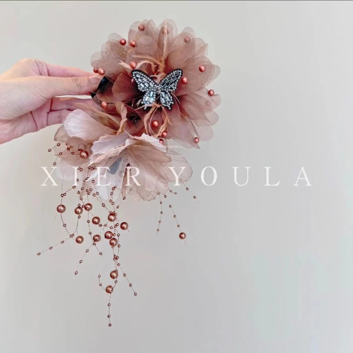 气质秋冬时尚花朵蝴蝶精致优雅抓夹,饰品/流行首饰/时尚饰品新,民族风发饰,淘宝优惠券,粉丝福利购,淘宝优惠卷