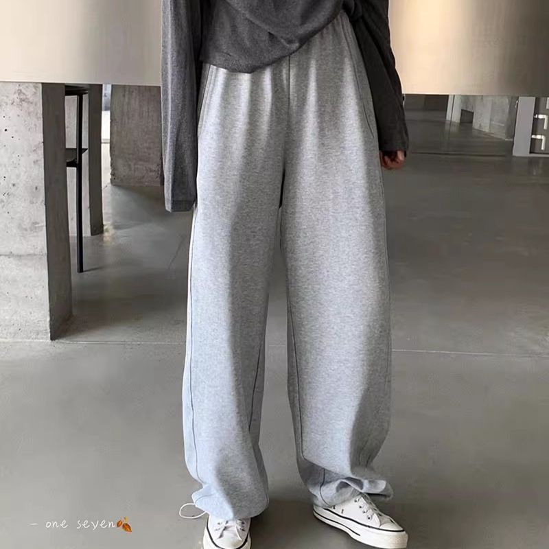 较厚韩版高腰长裤卫裤