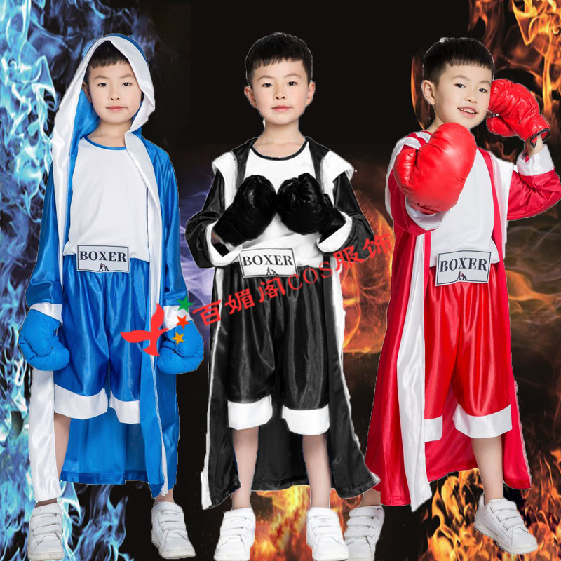 儿童拳击手COS圣诞节服装