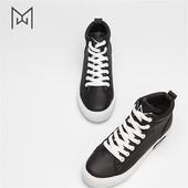 BLLA 休闲鞋 HIGH高帮亲子小白鞋 墨瓦mowa新品 秋软底女鞋 男士 童鞋