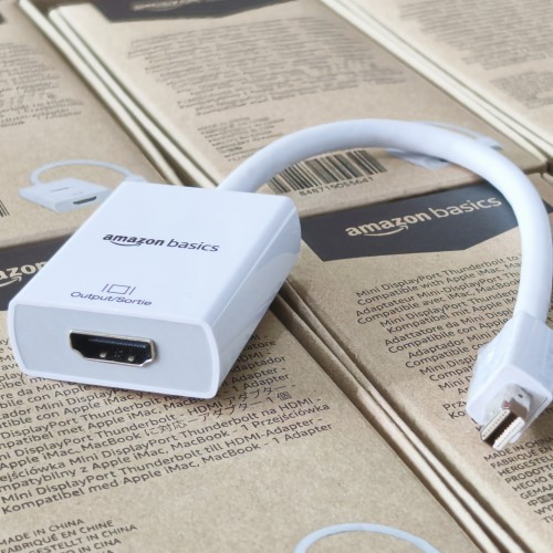 显卡miniDP转HDMI雷电口小DP迷你displayport转HDMI转换线转接线