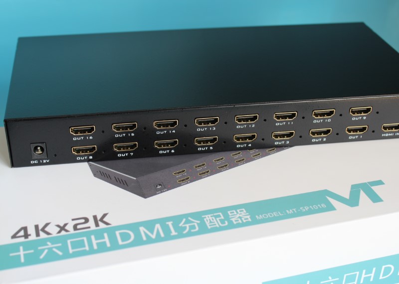 MT-SP1016迈拓HDMI分配器一分十六电脑分屏1进16出高清4k2K分频器