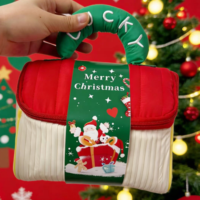 圣诞礼物袋伴手礼品包装空袋子圣诞节2025新款手提平安夜儿童满月