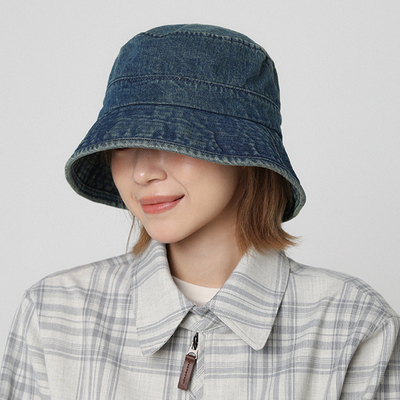 2026新款牛仔水桶帽女遮阳渔夫帽