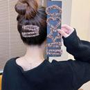 韩系辣妹毛绒豹纹发夹女侧边刘海夹星星发卡后脑勺碎发bb夹子头饰