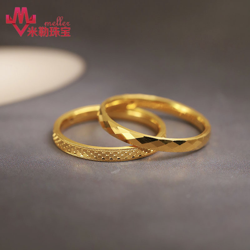 5D黄金菱格戒指硬金指环女足金时尚简约光面食指尾戒个性素圈线戒,黄金,手饰,淘宝优惠券,粉丝福利购,淘宝优惠卷