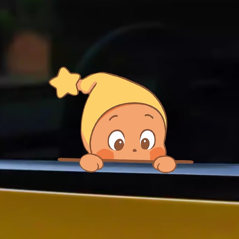 卡通TwinkleTwinkle星星人可爱玩偶贴纸创意电动车汽车贴纸车身贴