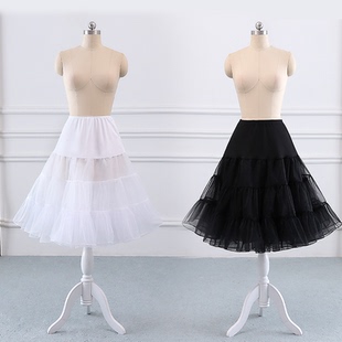 裙撑 lolita日常无骨软纱撑洛丽塔小姐姐半身裙cosplay暴力蓬蓬裙