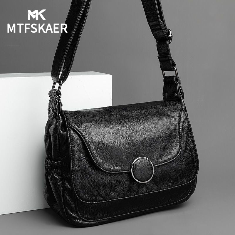 香港MTFSKAER真皮女包新款单肩包