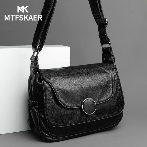 香港MTFSKAER真皮女包新款单肩包
