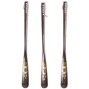 黑檀木鞋拔子长柄家用提鞋器实木穿鞋神器鞋把子鞋抽鞋扒子鞋溜子