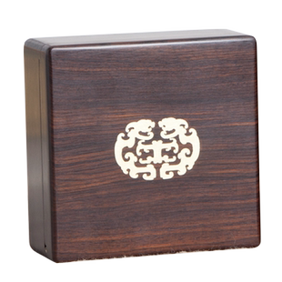 红木首饰盒实木质紫光檀嵌贝壳钱币文玩金银收藏盒古风中国风木盒