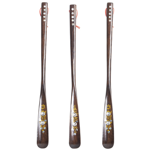 黑檀木鞋拔子长柄家用提鞋器实木穿鞋神器鞋把子鞋抽鞋扒子鞋溜子