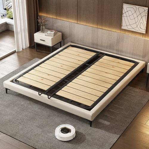 佐慕极简无床头皮床双人床