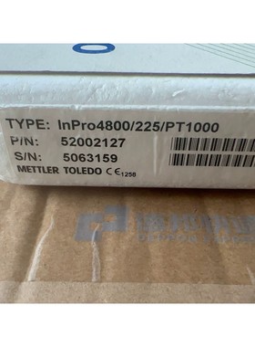梅特勒Inpro4800/225/PT1000 PH电极52002127全新原装拍前请询价