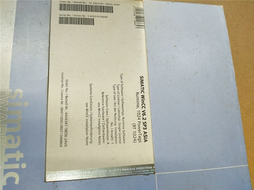 西门子软件6AV6 381-1BE06-2AV0现货6AV6381-1BE06-2AV0全新原装