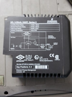 EMERSON KJ3221X1-BA1 DCS卡件模拟量输全新原装拍前请询价