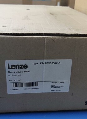 Lenze伦茨E94APNE03641C全新原装现货全新原装拍前请询价