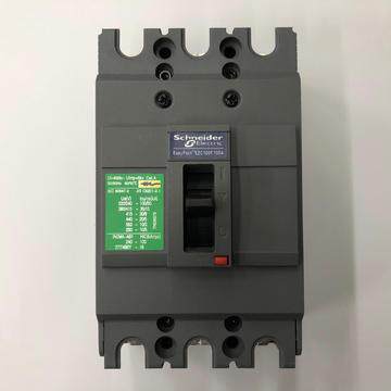 原装EZC100F3100N 3P 100A施耐德断路器EZC100F3075 EZC100B3040