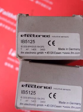 IFM IB5125 易福门全新电感式传感器 IB-3030-BPKG/US-104-DPS全