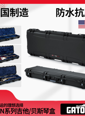 美产GATOR鳄鱼电吉他琴盒箱 航空托运带轮贝斯司bass方盒箱LP/PRS