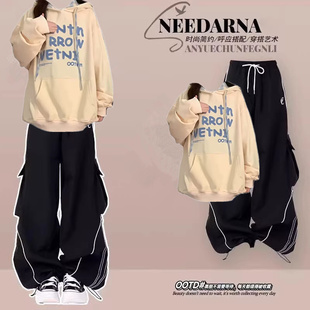 女中大童一整套秋季穿搭爵士舞服装kpop街舞套装现代舞团体演出服