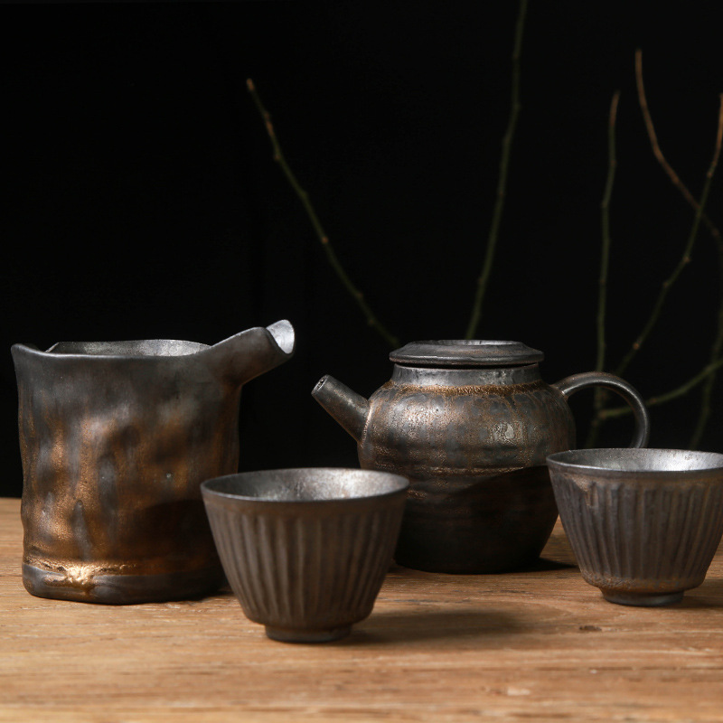 陶瓷复古手工鎏金功夫茶具私人