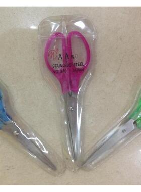 正田牌378透明大AA剪刀、办公文具剪165mm