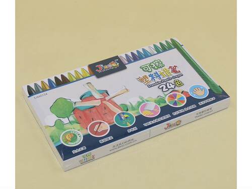 24色可擦塑料彩铅笔