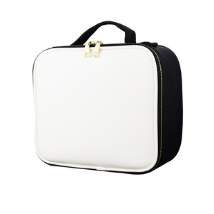 专业收纳隔板化妆包多功能手提化妆箱大号小号加高纹绣美甲工具箱