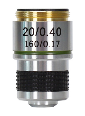 Datyson显微镜配件185物镜20X黄铜材质RMS螺纹2X0036B中性版