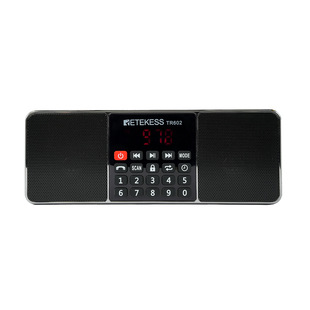 跨境货源FM Retekess MP3播放 2波段蓝牙收音机 黑色TR602