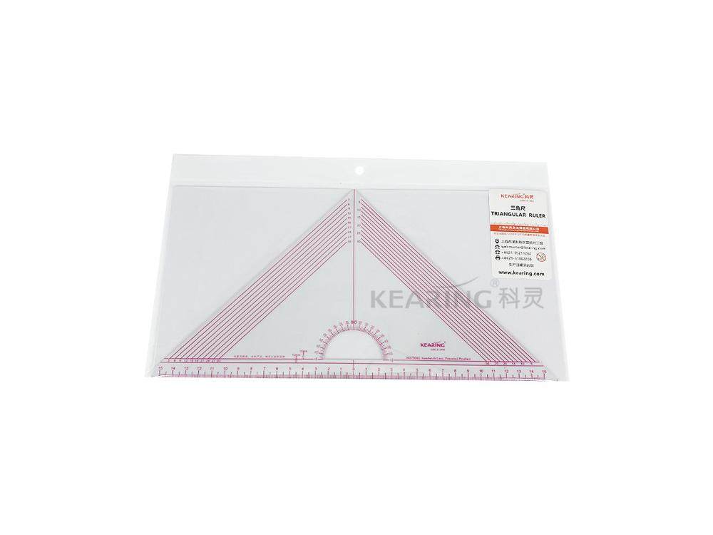 科灵KEARING T045 内置刻度40cm三角形手工裁剪尺  拼布尺