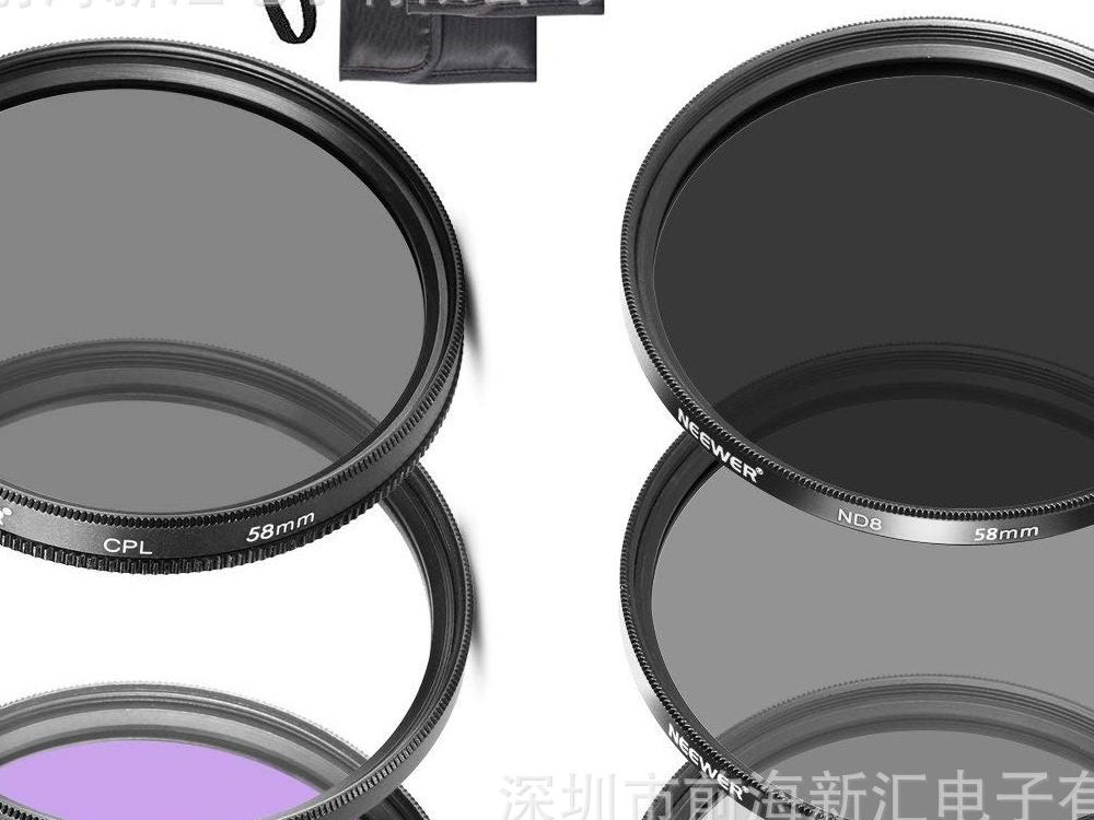 单反相机37-82mm kit滤镜套装 12IN1 CPL+UV+FLD+ND2/4/8+中间捏