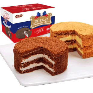 俄麦诺提拉米苏2kg30个俄式千层蛋糕点心网红零食品早餐面包整箱