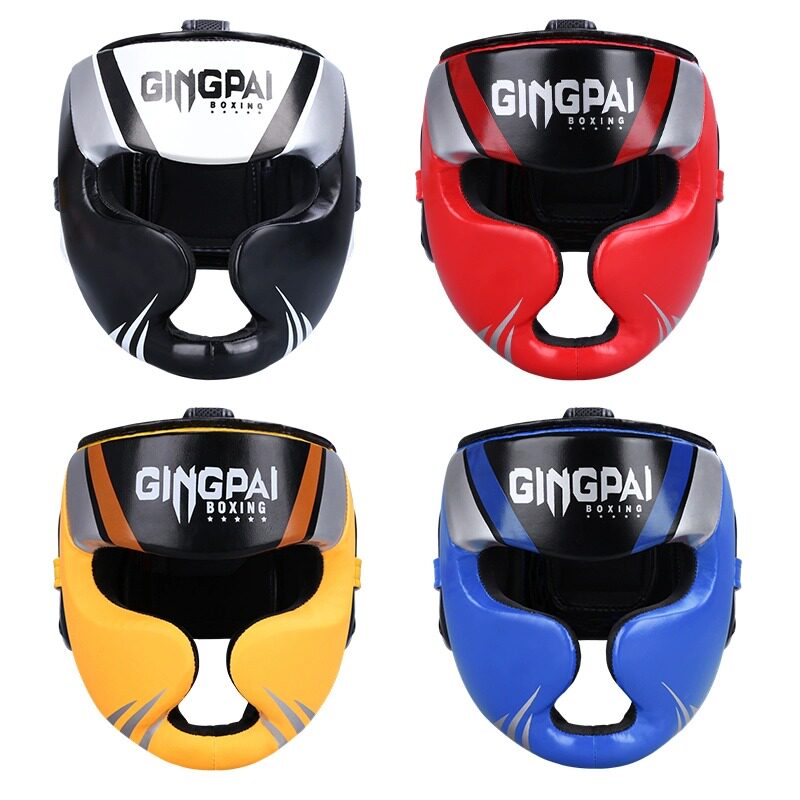 拳击头盔儿童成人搏击散打猴脸护头套防护专业训练耐磨头盔护具套