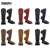 专业泰拳搏击护腿成人男散打拳击儿童护小腿胫连脚背面护脚踝比赛